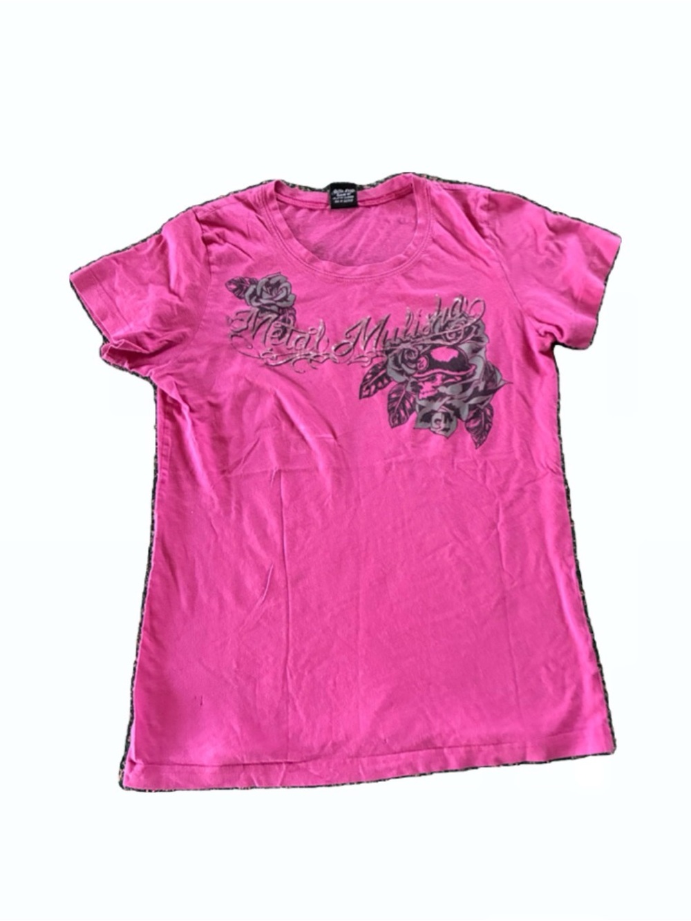 Metal Mulisha Women's Pink Graphic Short Sleeve Tee